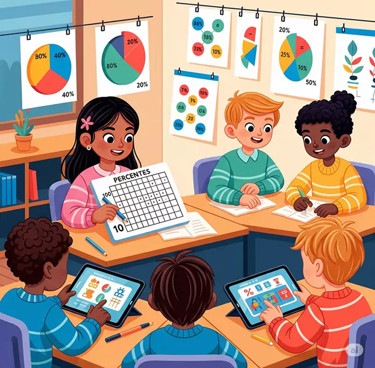 teaching percentage to kids